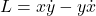 L=x\dot y-y\dot x